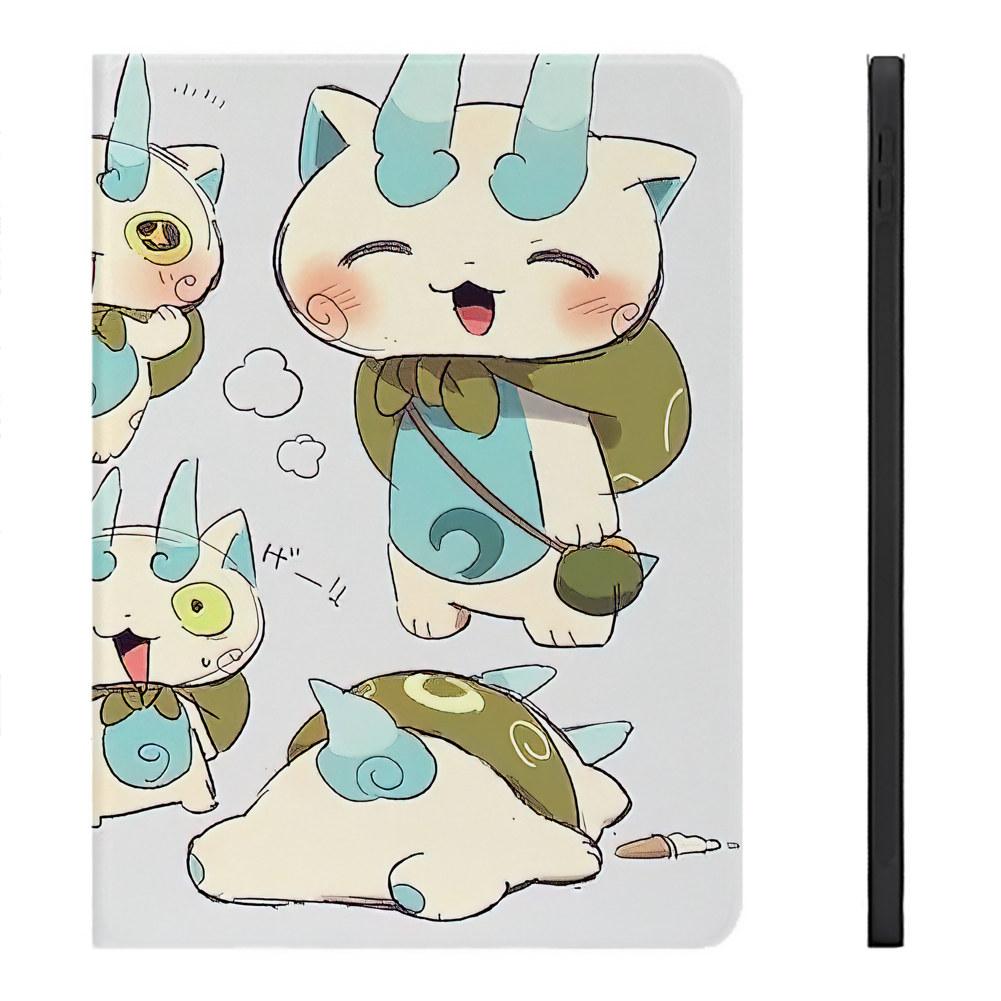 （画像用） 妖怪ウォッチ Yo-kai Watch IPadケース ペンホルダー付き ブックスタイルデザイン